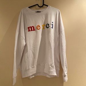 “Merci” crewneck